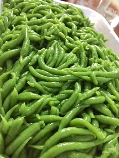 Sợi thái xanh nấu chè