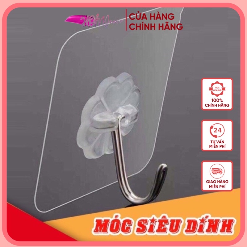 [Combo Lẻ Giá Sỉ] 1 Miếng Dán Tường Treo Vật Dụng Siêu Dính, Móc Dán Tường Siêu Bền.