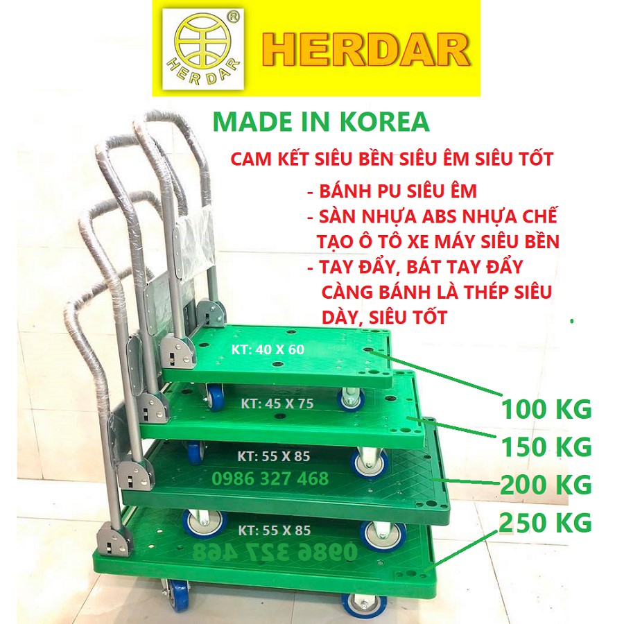 [BẢO HÀNH 12TH- VIDEO THỰC] Xe Đẩy Hàng 150kg, xe đẩy hàng 4 bánh Hàn Quốc- SIÊU ÊM, SIÊU BỀN, SIÊU TỐT