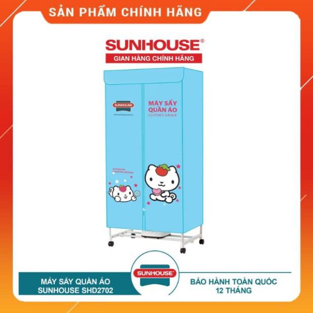 Máy Sấy Quần Áo SUNHOUSE SHD2702 Sấy Khô Nhanh, Tỏa đều khí nóng, Diệt Sạch Vi Khuẩn