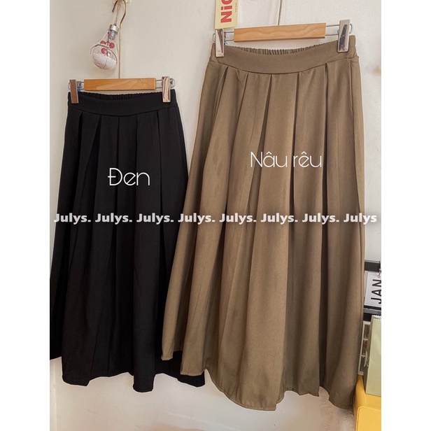 Chân váy vitex xếp ly to dáng dài (ảnh thật shop chụp kèm video) | BigBuy360 - bigbuy360.vn