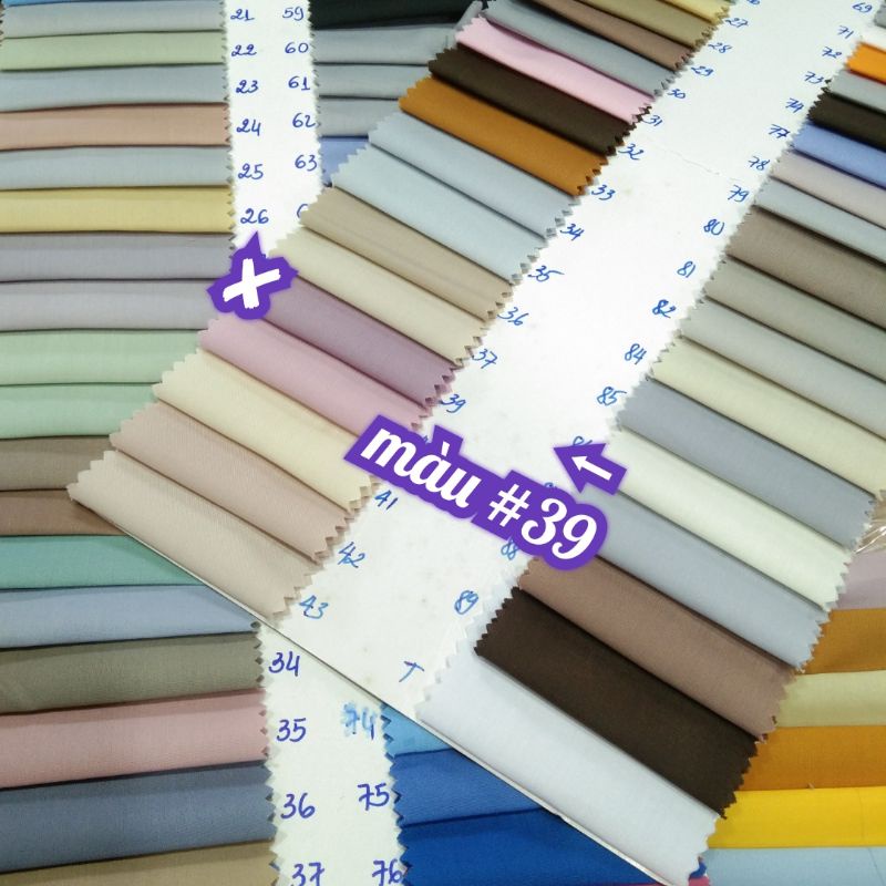 Vải Màu Ruốc (Hồng Ruốc) Kate Silk Mỹ Anna 9009/9000