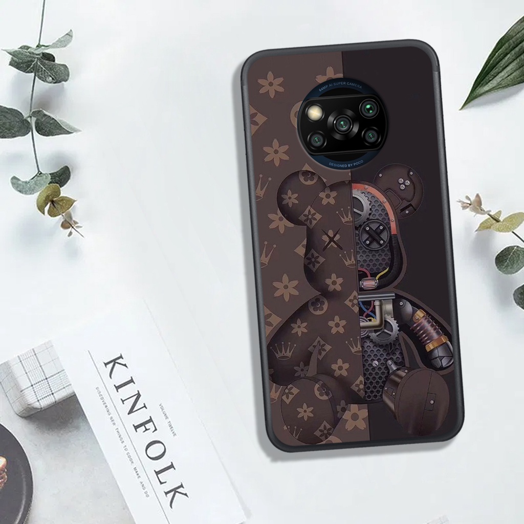 [HOT]ỐP XIAOMI POCO X3  , In Hình Gấu Robot họa tiết L-V màu sắc cực đẹp.