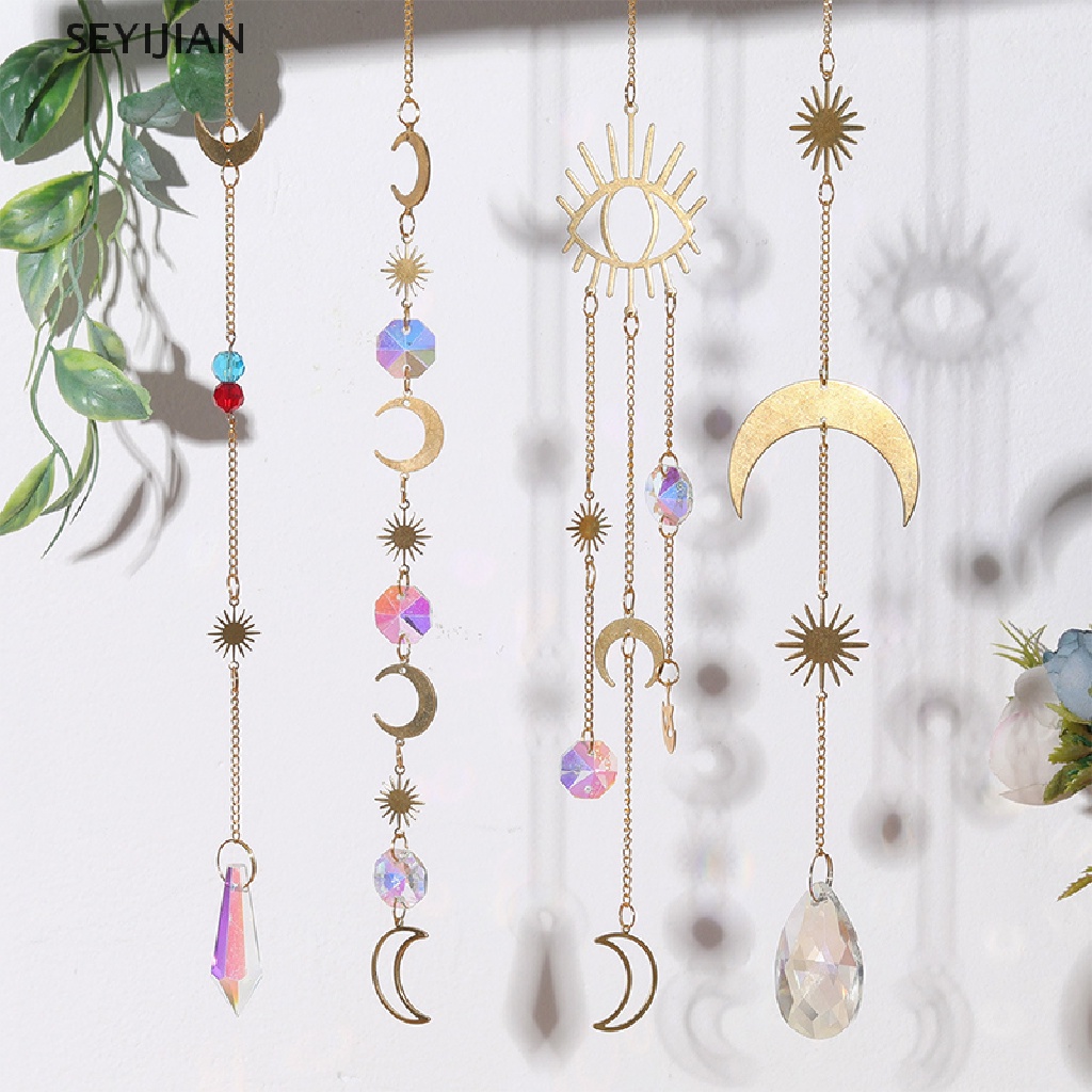 Bộ Dụng Cụ Làm Dreamcatcher Cầu Vồng Mặt Trăng Mặt Trời Diy