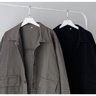 Áo Khoác Kaki Basic (Ảnh shop tự chụp)