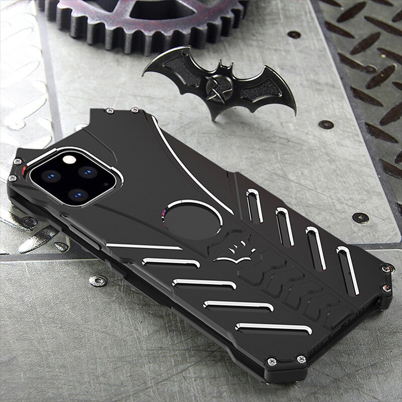 R-JUST Ốp Lưng Có Giá Đỡ Kim Loại Hình Batman Cho Samsung Galaxy S20 Ultra S10 S9 S8 Plus S10E S7 S6 Edge