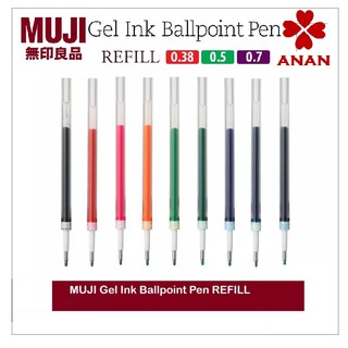 Ruột bút Muji gel ngòi 0.38/0.5 phiên bản mới