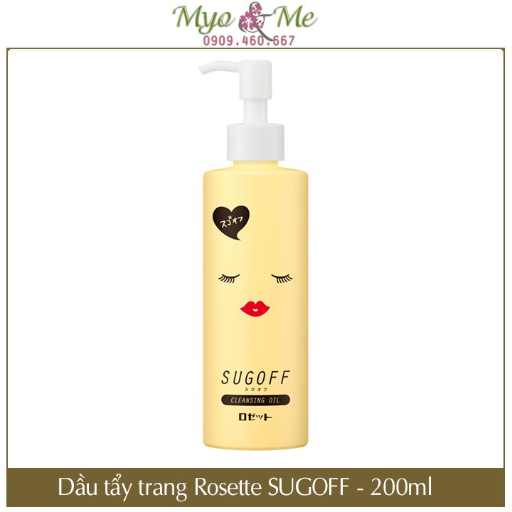 (SP Mới) Dầu tẩy trang Rosette Sugoff - 200ml