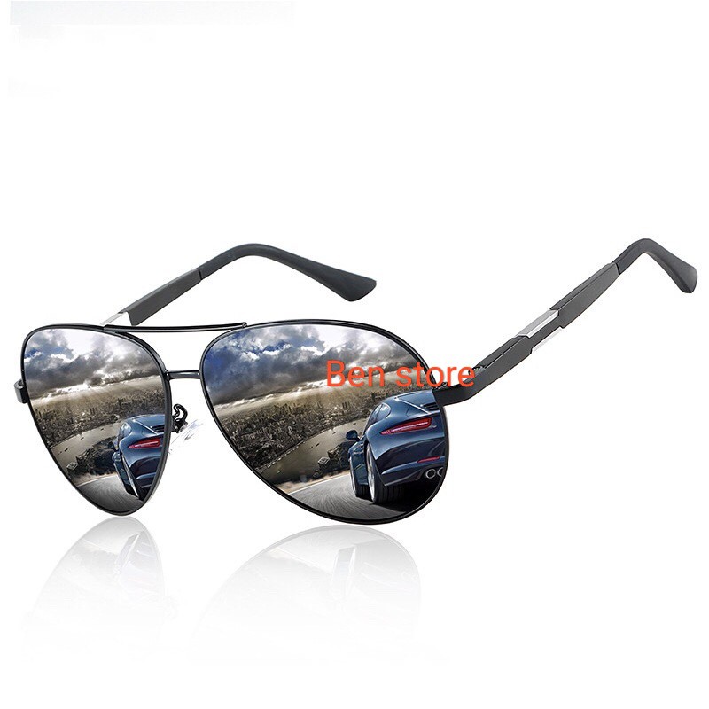 (full hộp+khăn)KÍNH 4269 BEN STORE CAO CẤP(đen gọng bạc)