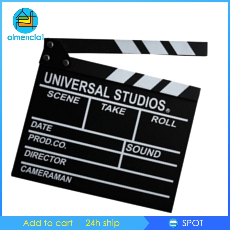 [ALMENCLA1]Wooden Movie Film Clap Board Filmmaking Clapper Board Home Party Ornaments