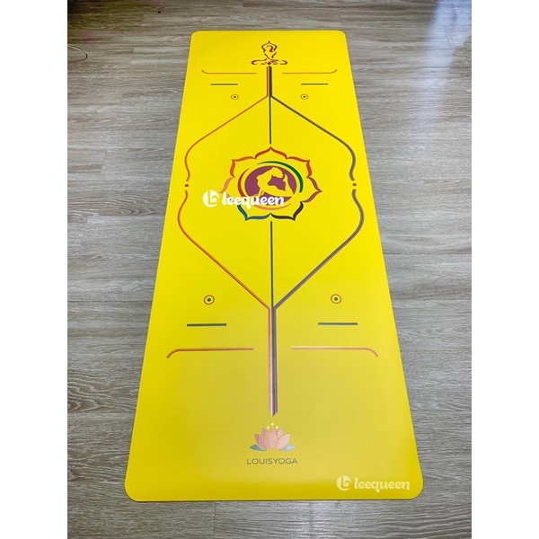 Thảm tập yoga cao su cao cấp QUEEN NỮ HOÀNG  183x68x0.5cm định tuyến - Chất liệu cao su chống thấm, chống trơn, trượt