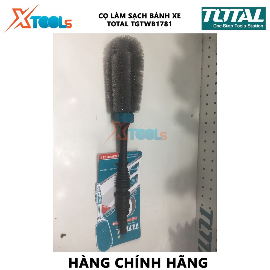 Cọ làm sạch bánh xe TOTAL TGTWB1781 Bàn chải chà rửa Chiều dài 390mm, Chất liệu nhựa PP và PA66+30GF, làm sạch bụi