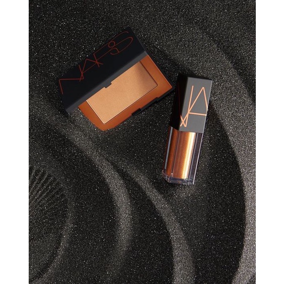 [Hàng mỹ có bill] Set phấn tạo khối bronzer và son Oil infused lip tint Nars Laguna