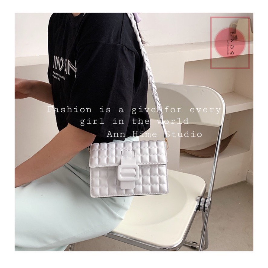 Túi Đeo Chéo Nữ Màu Sắc Retro 2021 Phong Cách Phương Tây