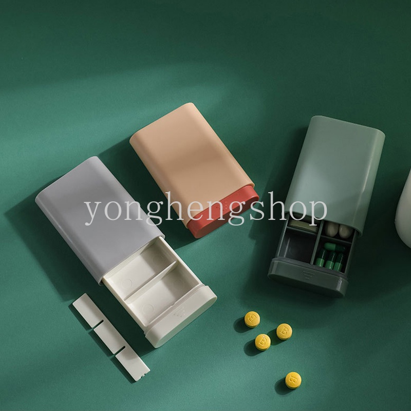 Hộp Đựng Thuốc 7 Ngày Phong Cách Bắc Âu Di Động Tiện Lợi Khi Đi Du Lịch