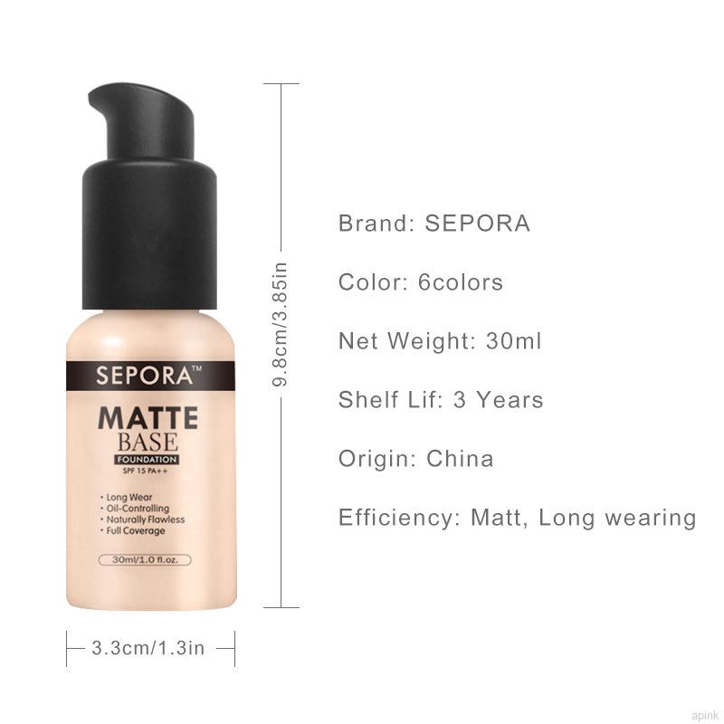 Kem nền che khuyết điểm dưỡng ẩm và nâng tông da 30ml nhãn hiệu Sepora