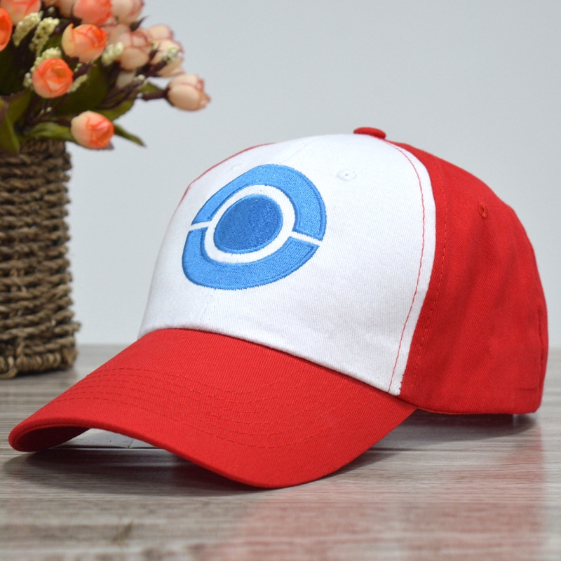 Pokémon Thêu Đội Huấn luyện viên Mũ cho Anime Cosplay Trang phục Trucker Mũ lưỡi trai