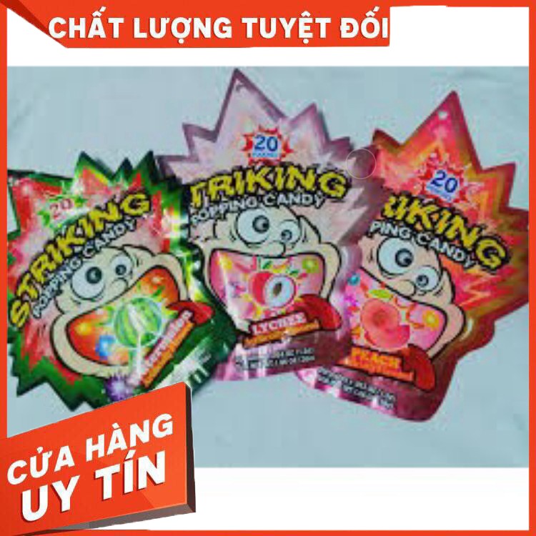 Free ship [Sẵn SẴn] Kẹo Nổ Striking Popping Candy 20 gói nhỏ