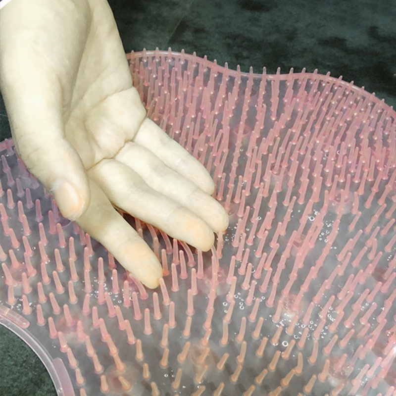 Tấm Silicon chà lưng massage lưng, massage chân