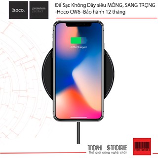 Đế sạc không dây siêu mỏng, sang trọng -hoco cw6 -bảo hành 12 tháng