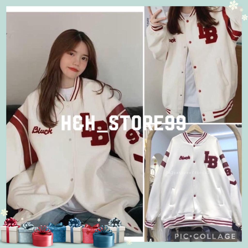 Áo khoác nỉ bomber nữ nam IB 93 from rộng | BigBuy360 - bigbuy360.vn