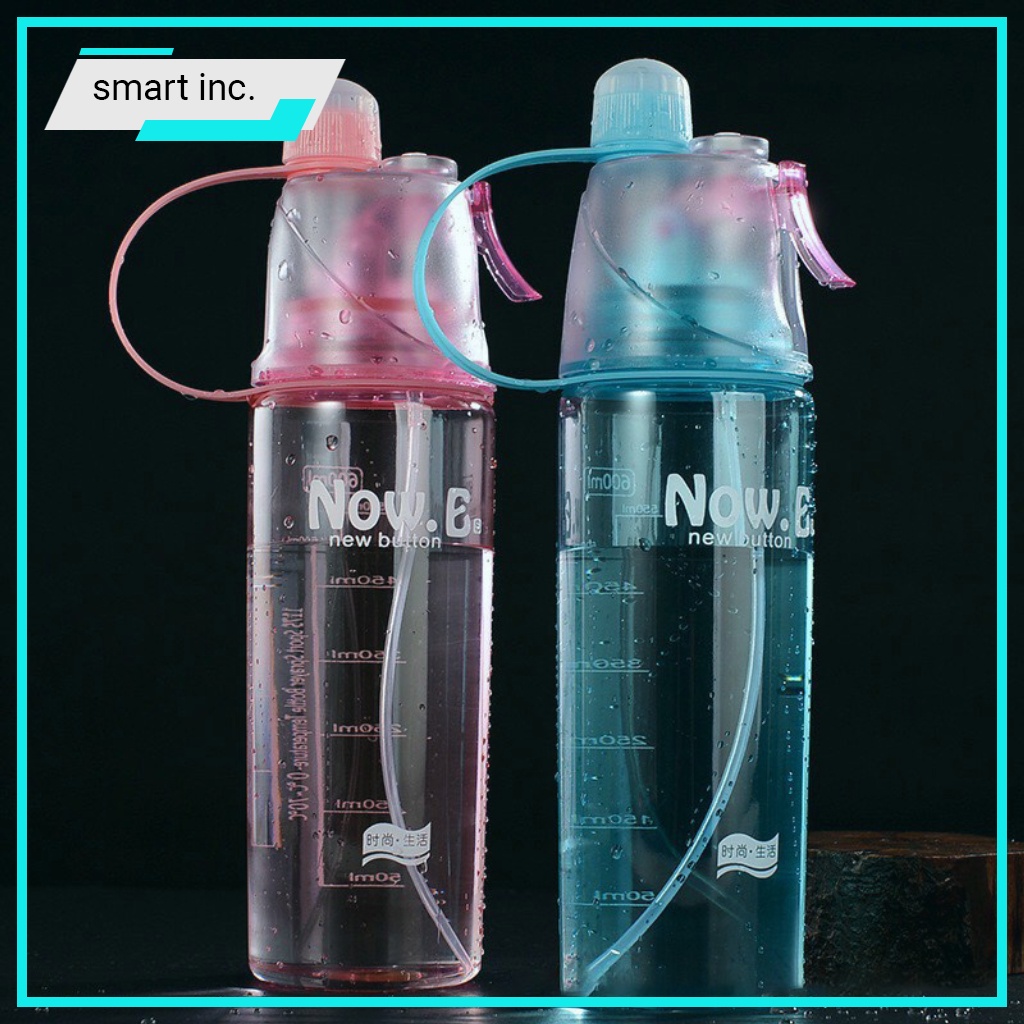 Bình Nước Thể Thao Vòi Xịt Phun Sương 600ml