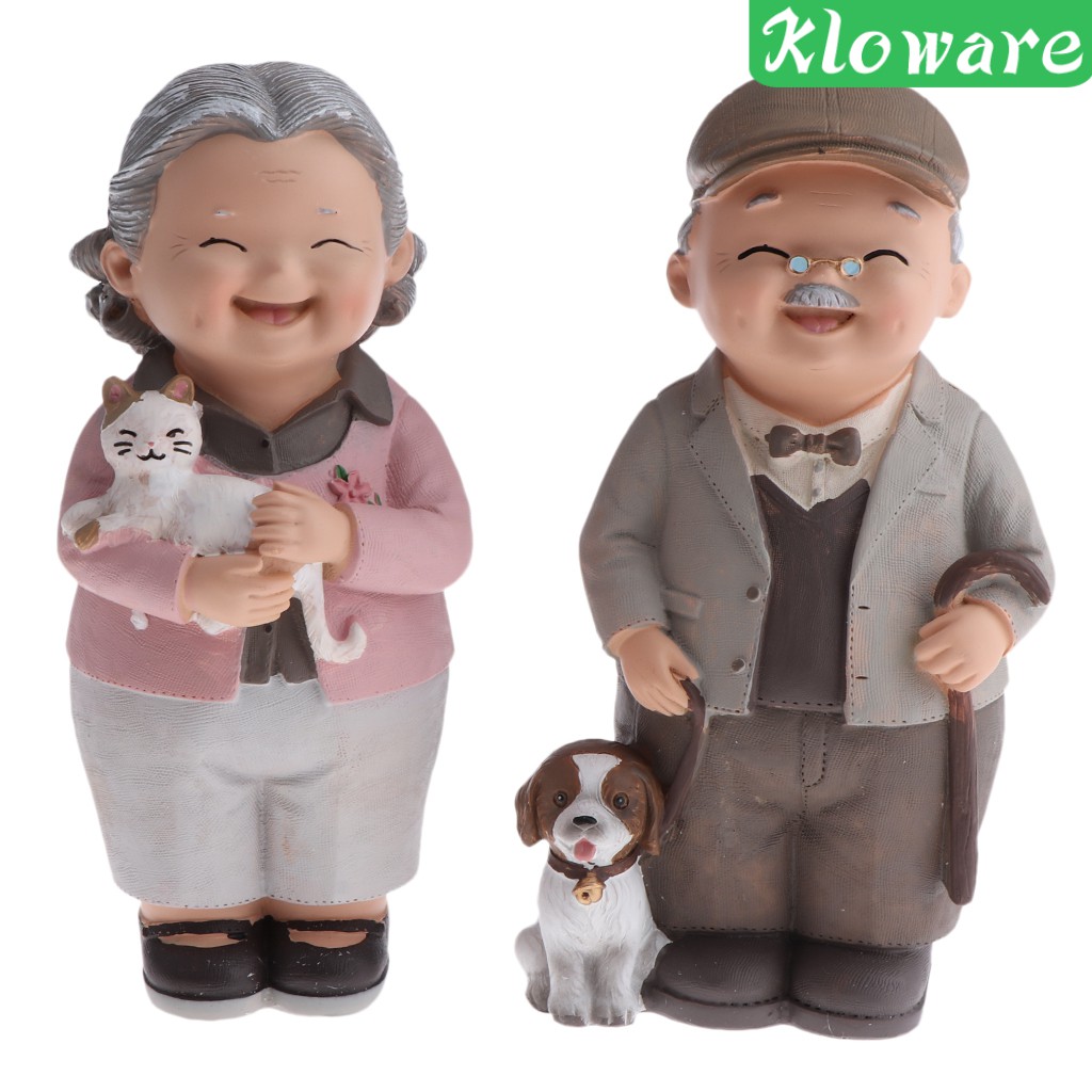 [Kloware] Tượng Cặp Đôi Lãng Mạn Thu Nhỏ Trang Trí Tiểu Cảnh Bonsai Cổ T