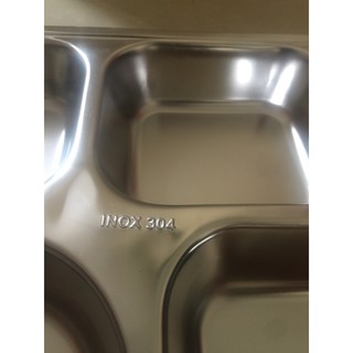 Khay cơm phần (MADE IN VN) INOX 304 5 ô sâu