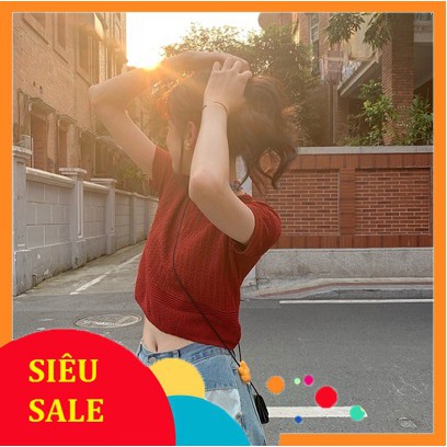 ÁO CROPTOP  LEN GÂN MỚI
