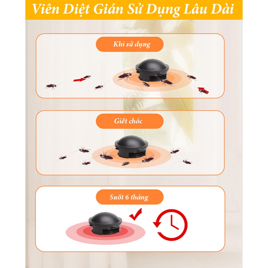 [Thánh diệt gián gây hại] Hộp 12 viên diệt dán diệt gián Nhật.