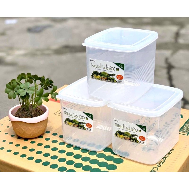 [Hỏa Tốc HN] Combo 3 hộp nhựa đựng thực phẩm Inomata 1100ml, 1400ml,1600ml nhựa PP số 5 cao cấp nội địa Nhật Bản