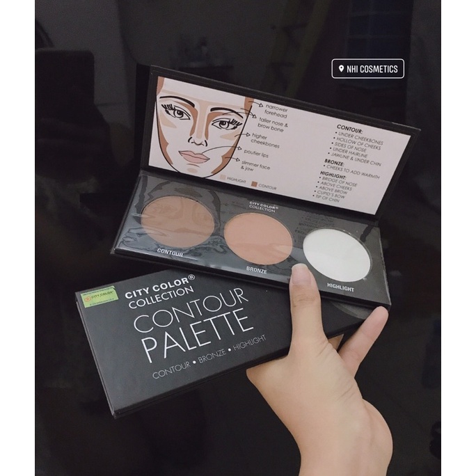 BẢNG TẠO KHỐI 3 Ô CITY COLOR CONTOUR EFFECTS PALETTE