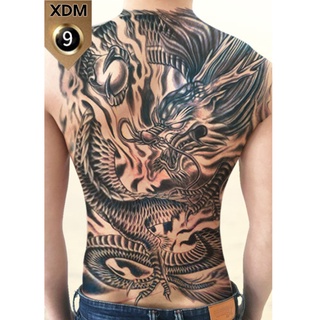 [Loại Ngắn Ngày] Hình Xăm Dán Kín Lưng Rồng (35x48cm)