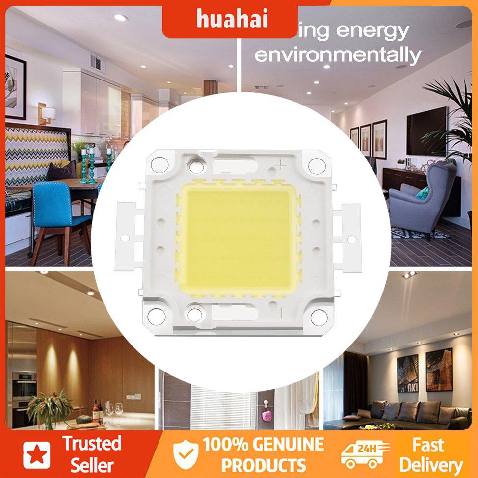 Nhôm trắng / Trắng ấm RGB SMD Led Chip Hạt đèn pha 50W 5000LM