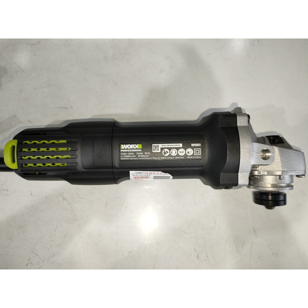 Máy mài góc 750W dùng đĩa 100mm Worx Green WU811 chính hãng