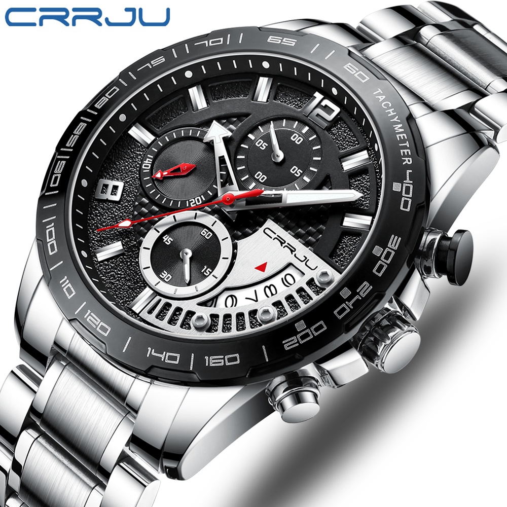 Đồng hồ Quartz CRRJU 2281SX chất liệu thép không gỉ chống thấm nước