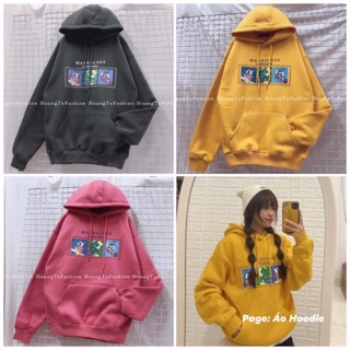 ÁO NỈ HOODIE VỊT BẦU ĐỦ MÀU XINH XINH