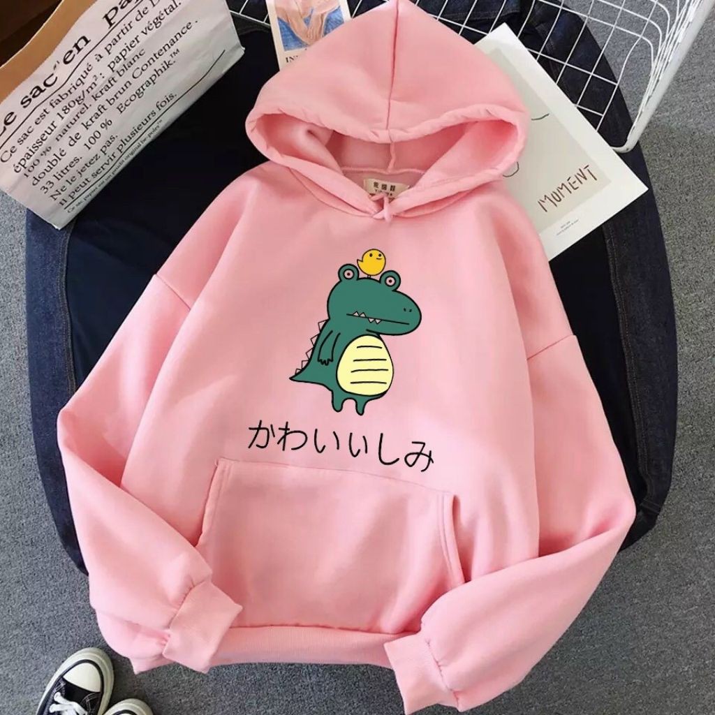 ÁO KHOÁC NỈ UNISEX FORM RỘNG NAM NỮ IN LOGO KHỦNG LONG CỰC ĐẸP ÁO KHOÁC HOODIE LOCAL BRAND | BigBuy360 - bigbuy360.vn