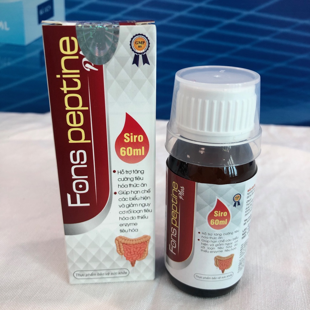 Siro ăn ngon hỗ trợ tăng cường tiêu hóa giảm nguy cơ rối loạn tiêu hóa cho bé FONS PEPTINE PLUS - 60ml