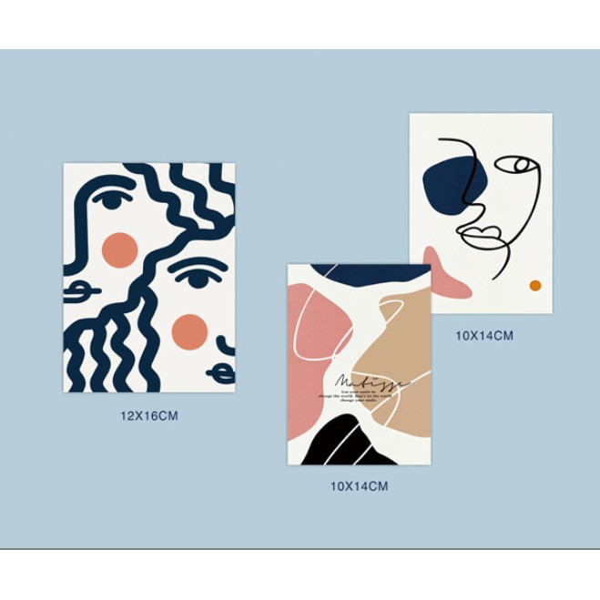(Tặng sticker) Set Postcard decor tường, ảnh trang trí phòng nghệ thuật trừu tượng | BigBuy360 - bigbuy360.vn