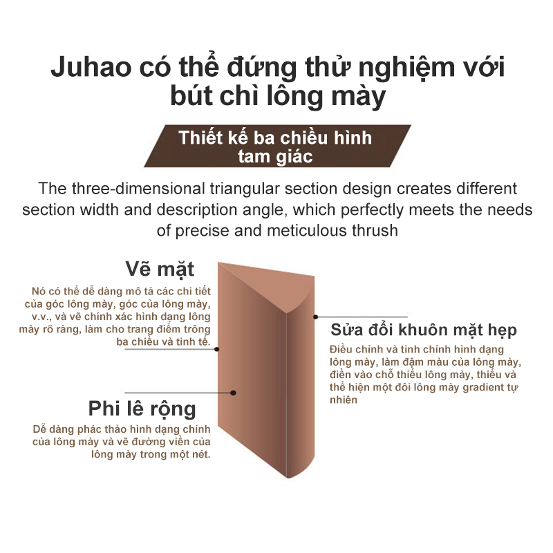 Chì kẻ chân mày - chì kẻ mày 5 màu - Chì kẻ lông mày 2 đầu - phụ kiện làm đẹp cho các bạn nữ-URB-MBT5S