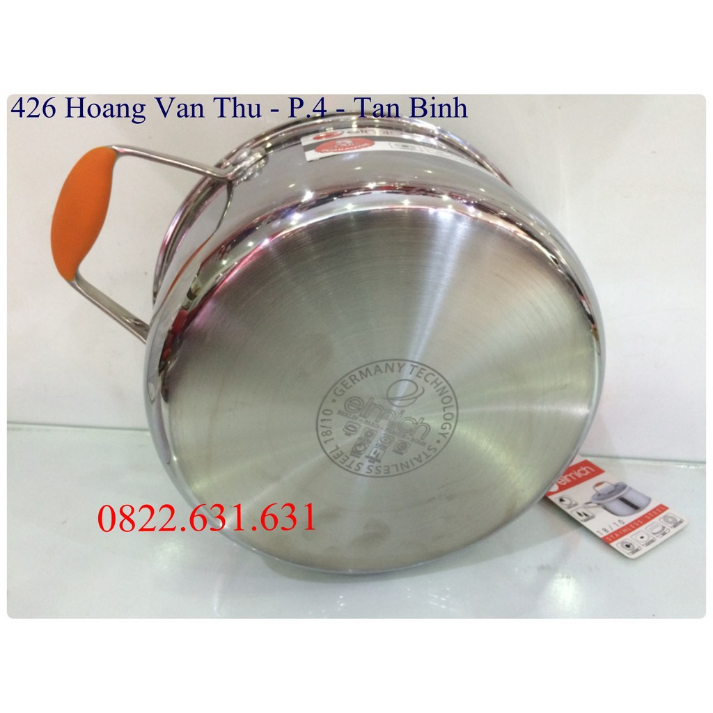 2350123 Bộ nồi Elmich inox 304 Matador 3 chiếc cỡ 18,20,24cm EL0123