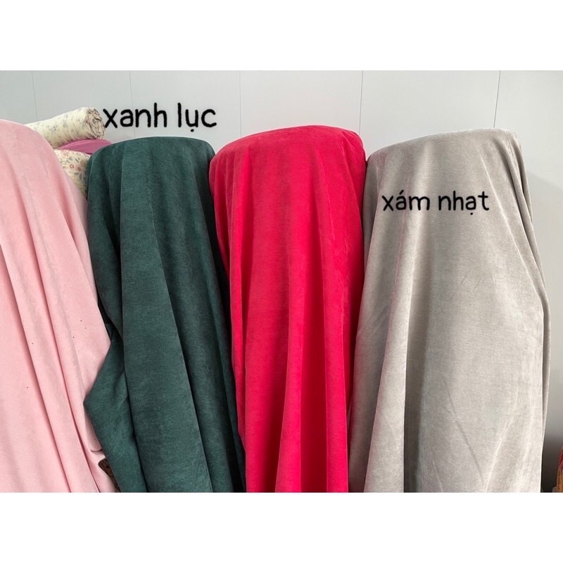 Vải nhung tăm trơn