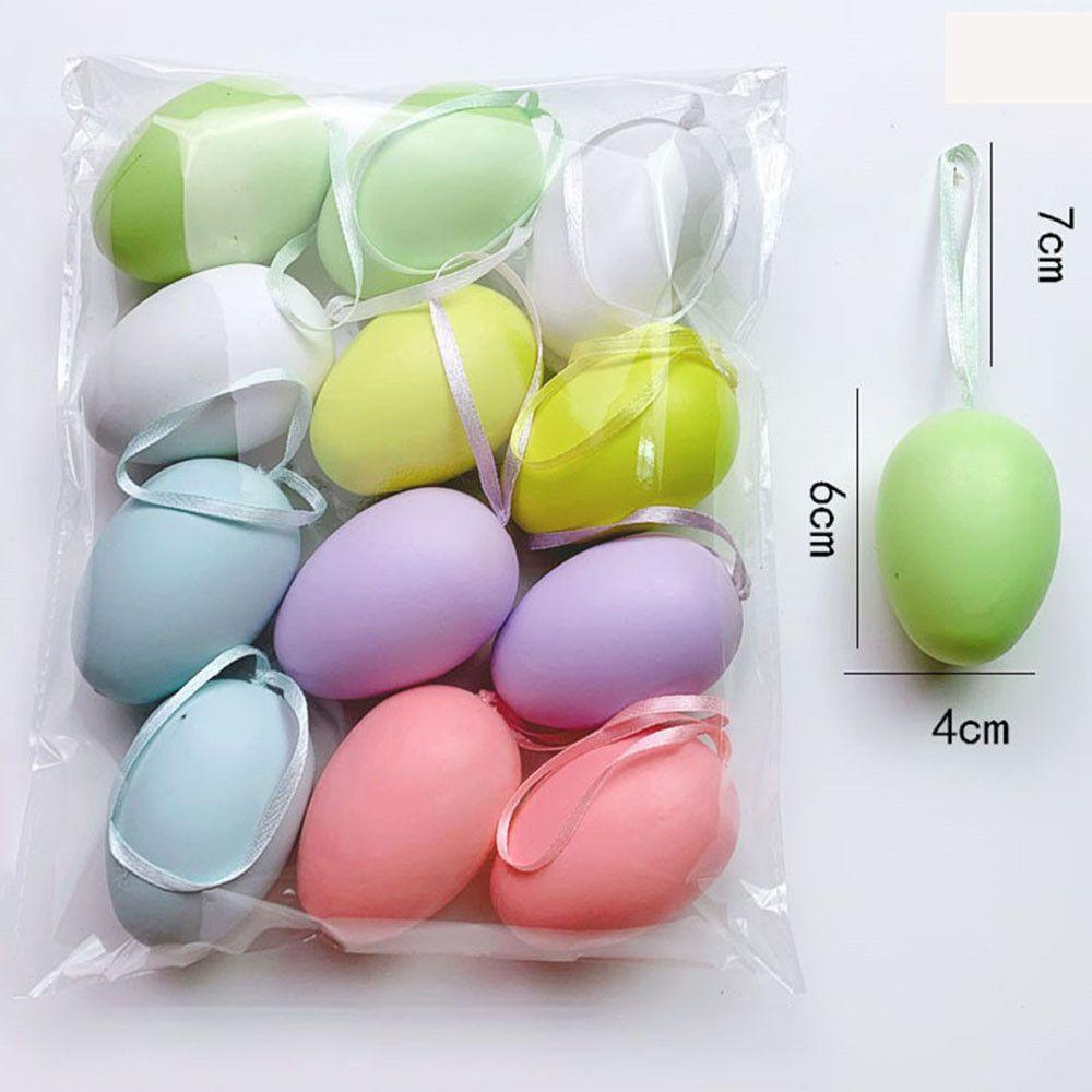 WTTLE Set 18 Quả Trứng Phục Sinh Bằng Nhựa Dùng Để Treo Trang Trí