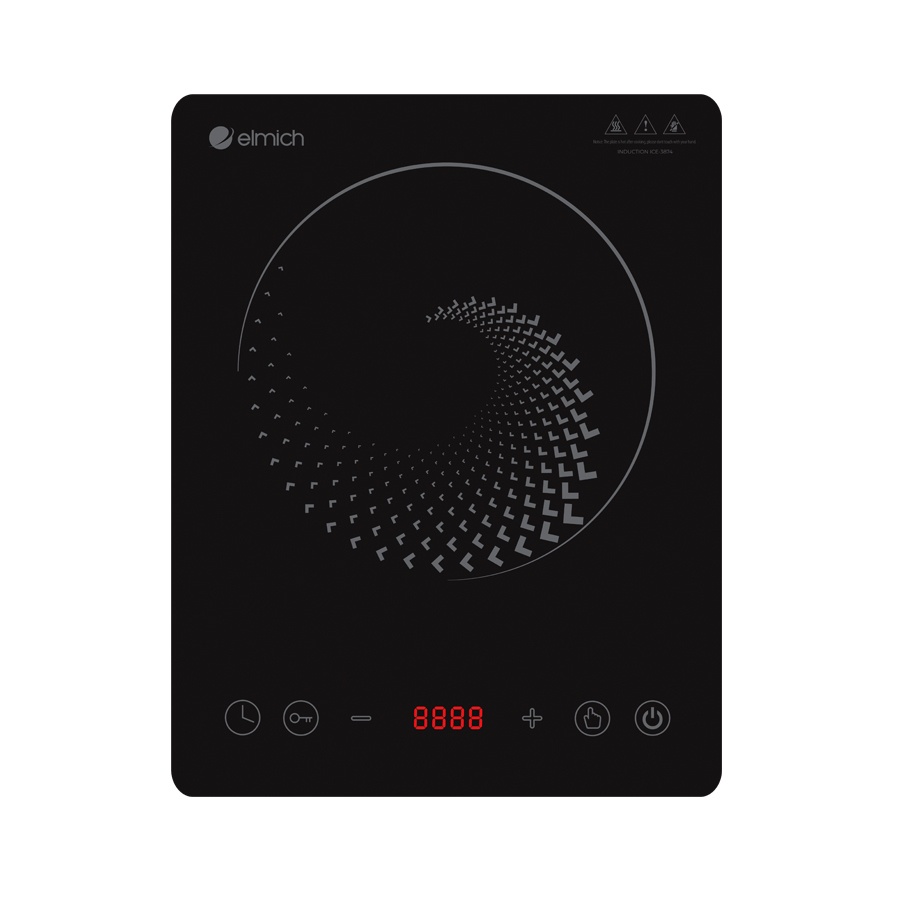 Bếp từ đơn Elmich ICE-3874, Công suất 2100W, Mặt kính Ceramic, Bảo hành 2 năm