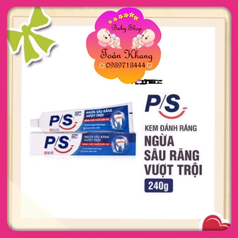 KEM ĐÁNH RĂNG P/S NGỪA SÂU RĂNG VƯỢT TRỘI 240Gram