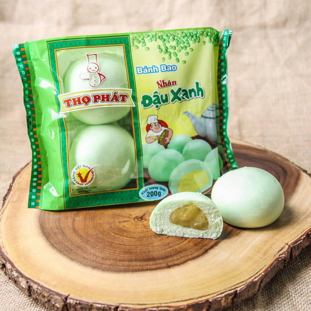 Bánh bao Thọ Phát nhân đậu xanh & khoai môn