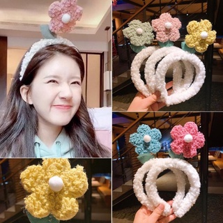 Bờm cài tóc lò xo đu đưa gắn bông hoa T2