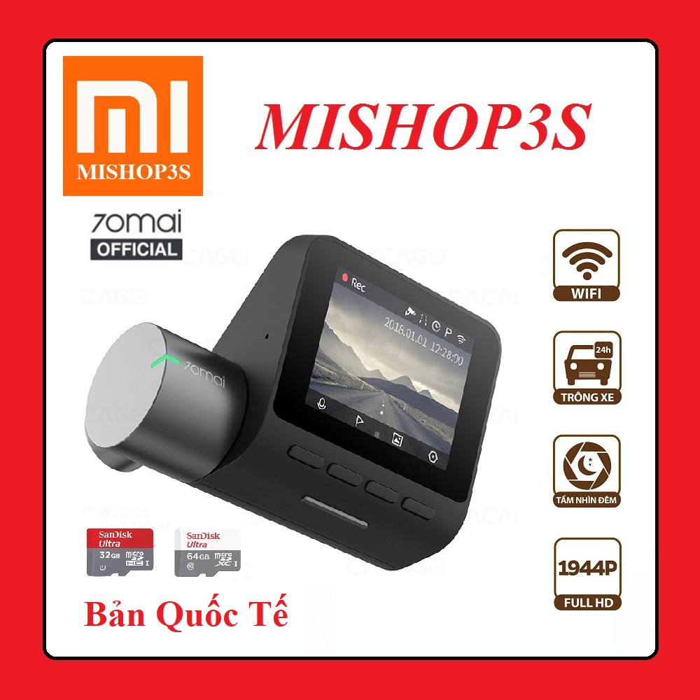 Camera hành trình  70mai Pro - Bản Quốc Tế