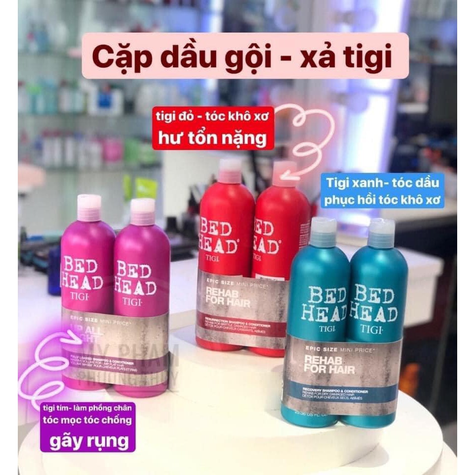 [CHÍNH HÃNG] Bộ Dầu gội + xả Tigi Bed Head 750ml